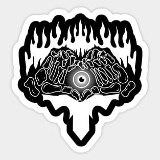 Skull with one's eye Sticker